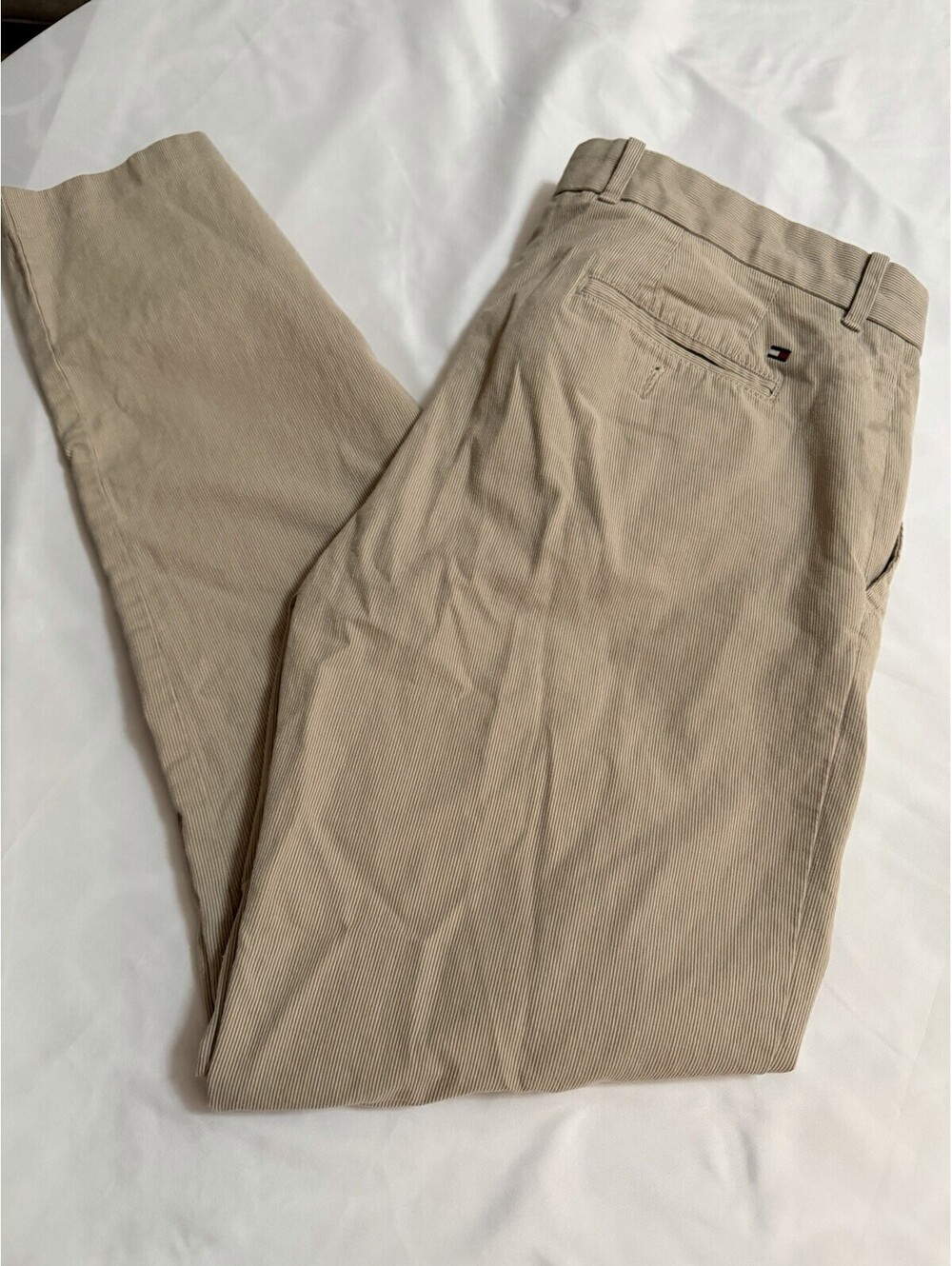 Tommy Hilfiger Custom Fit Pants 33x34 100% Cotton Corduroy ๏ฟผ